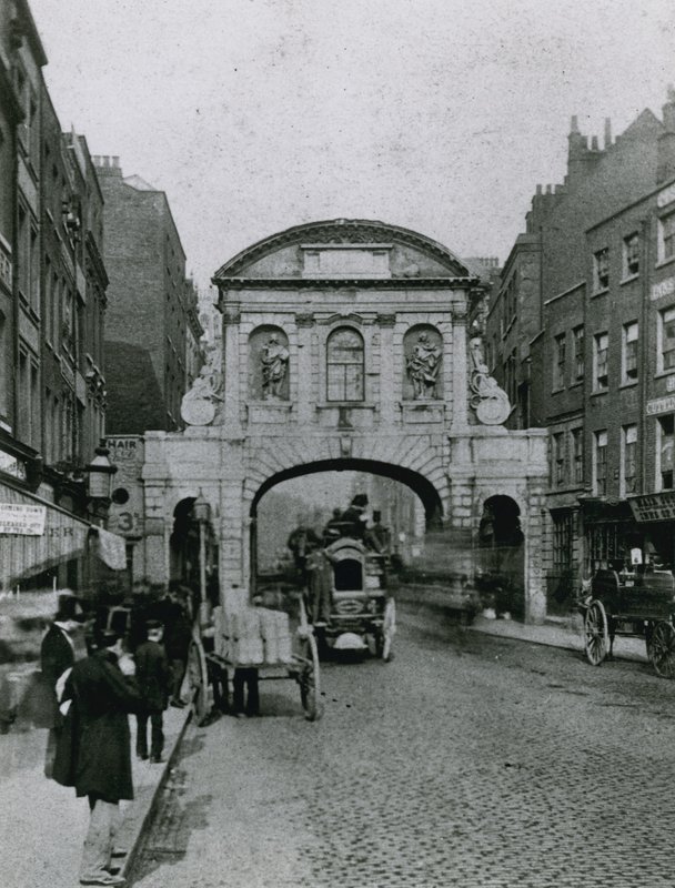 Generell utsikt over Temple Bar av English Photographer