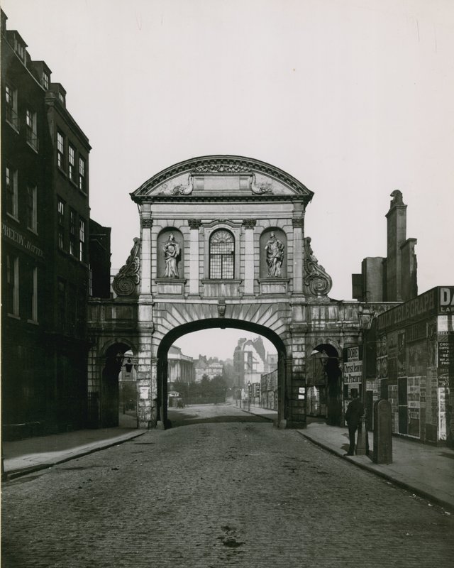 Generell utsikt over Temple Bar av English Photographer