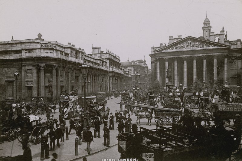 Generell oversikt over The Royal Exchange av English Photographer