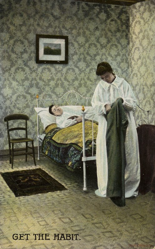 Få vanen (chromolitho) av English Photographer