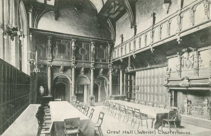 Great Hall, Charterhouse (s/hvitt bilde) av English Photographer