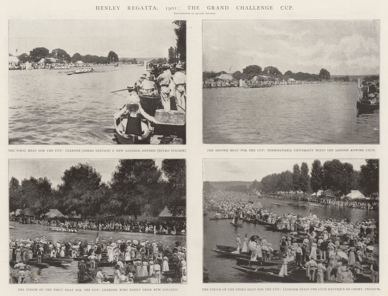Henley Regatta, 1901, Grand Challenge Cup av English Photographer