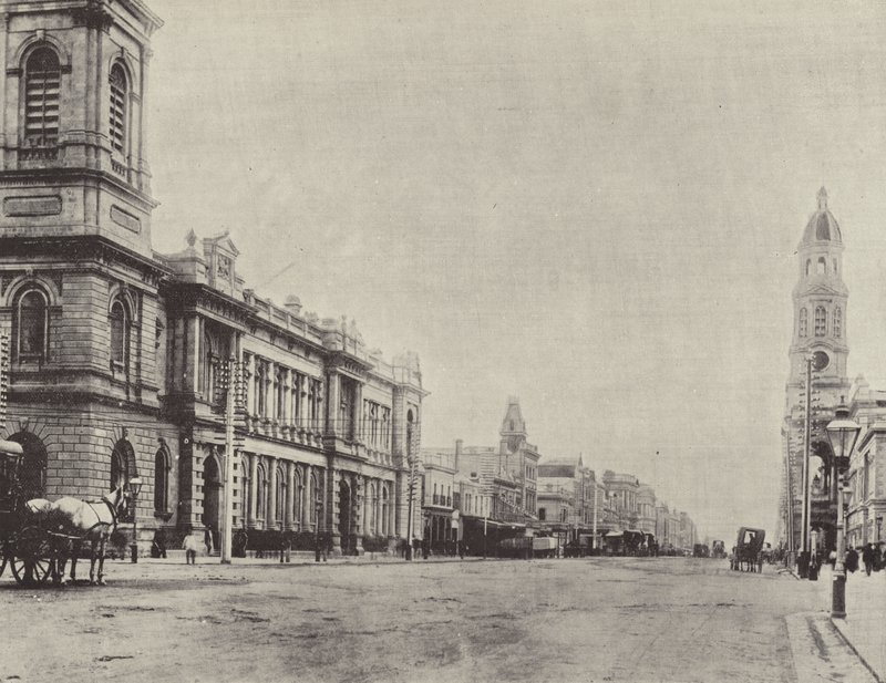 King William Street, Adelaide av English Photographer
