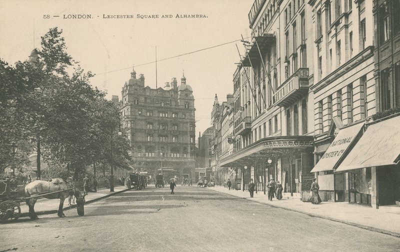 Leicester Square og Alhambra, London av English Photographer