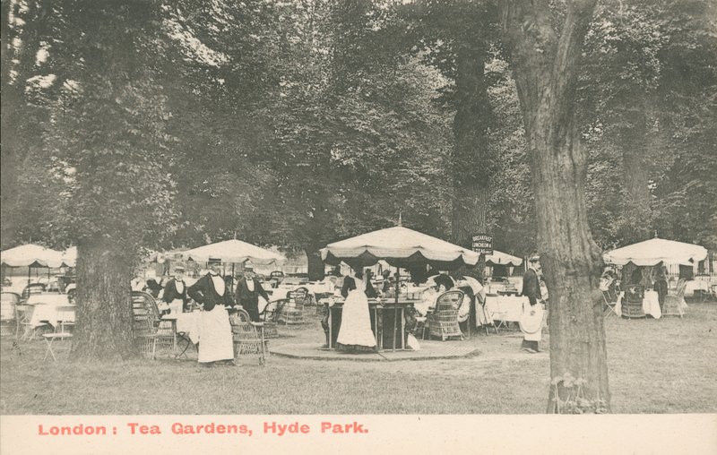 London, Tea Gardens, Hyde Park av English Photographer