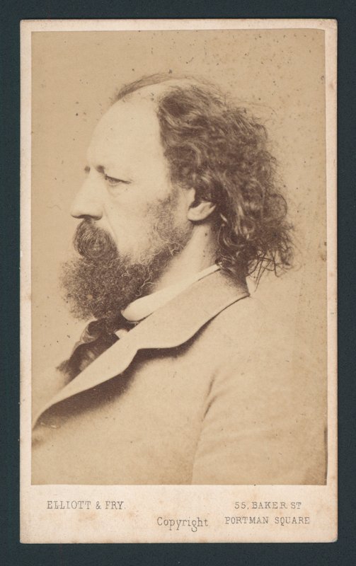 Lord Tennyson, visittkort av English Photographer
