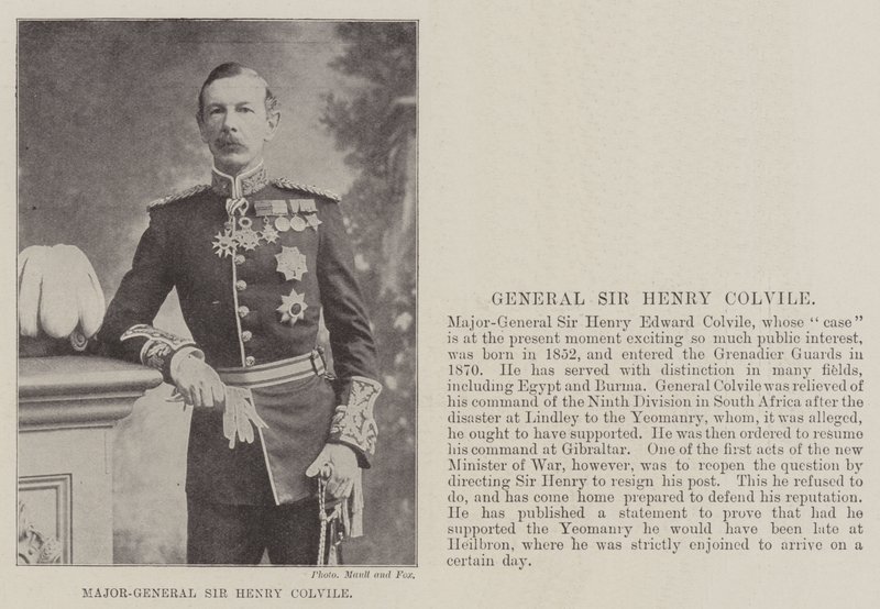 Generalmajor Sir Henry Colvile av English Photographer