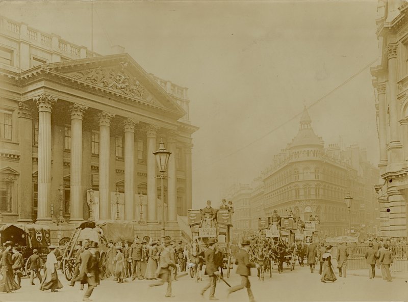 Mansion House, Queen Victoria Street, London av English Photographer