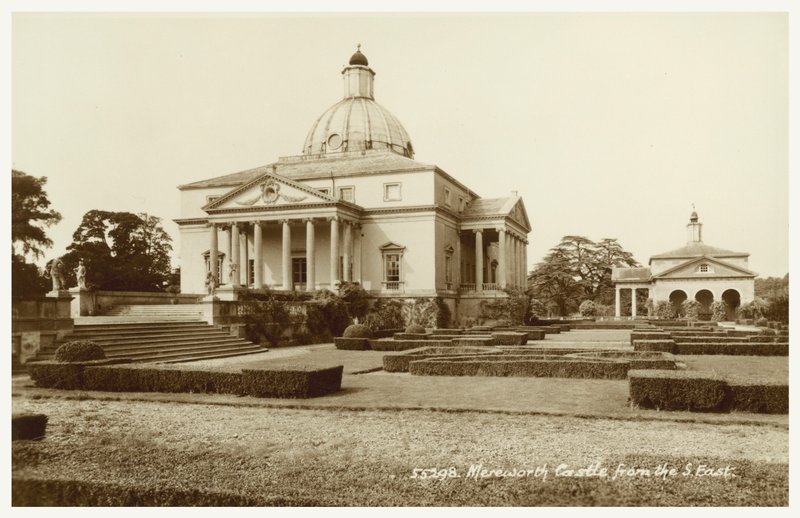 Mereworth Castle, Kent (s/hvitt bilde) av English Photographer