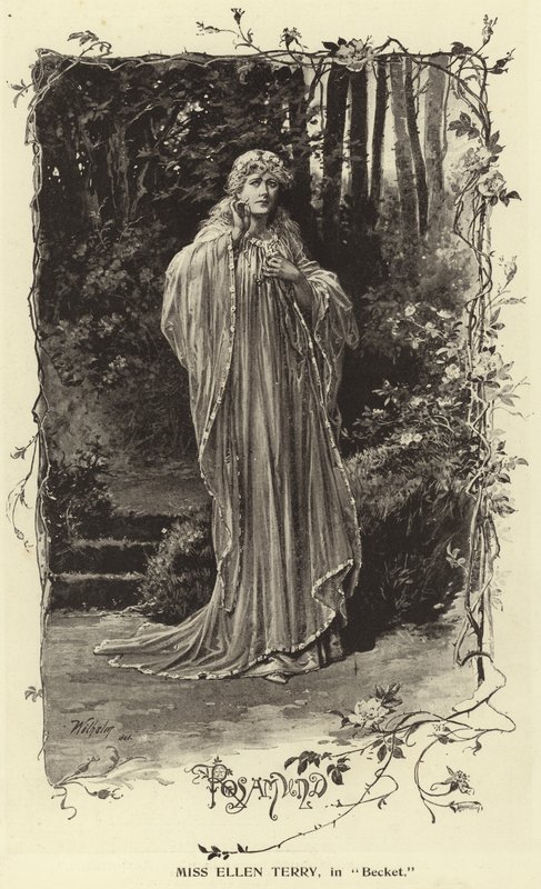 Frøken Ellen Terry, i Becket av English Photographer