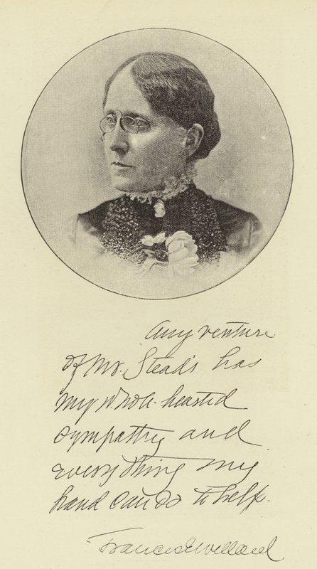 Frøken Frances E Willard av English Photographer