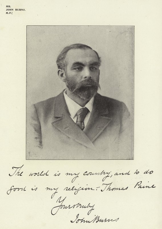 Mr John Burns, MP av English Photographer