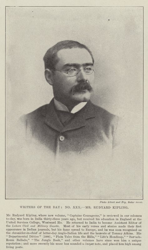 Herr Rudyard Kipling av English Photographer