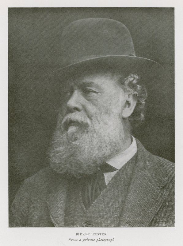 Myles Birket Foster, engelsk kunstner (s/hvitt-bilde) av English Photographer