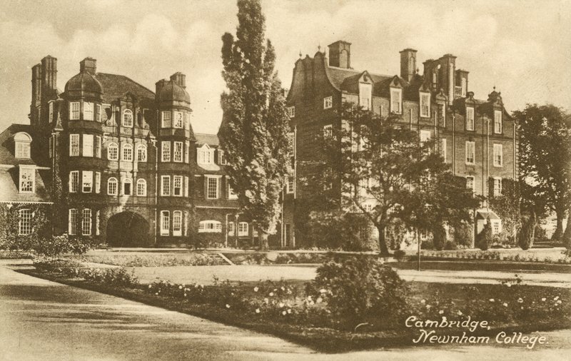 Newnham College, Cambridge (s/hvitt bilde) av English Photographer
