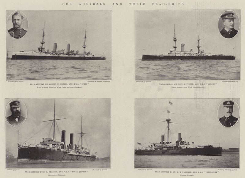 Våre admiraler og deres flaggskip av English Photographer