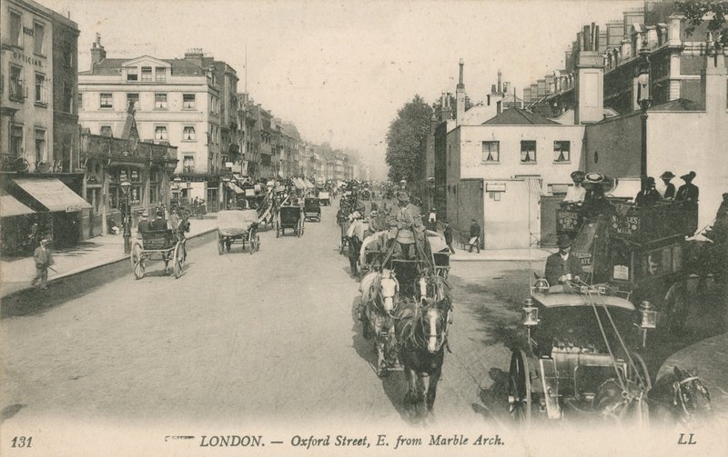 Oxford Street, øst for Marble Arch av English Photographer