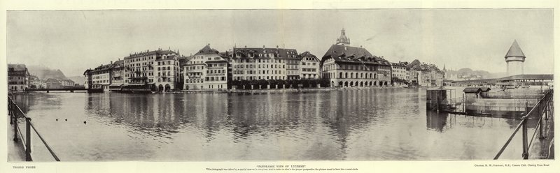 Panoramautsikt over Luzern av English Photographer