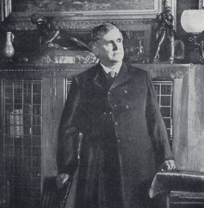Phillips Brooks i sin studie (s/hv-bilde) av English Photographer