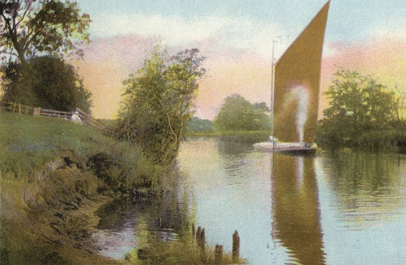 Postwick Reach, Whitlingham, nær Norwich av English Photographer