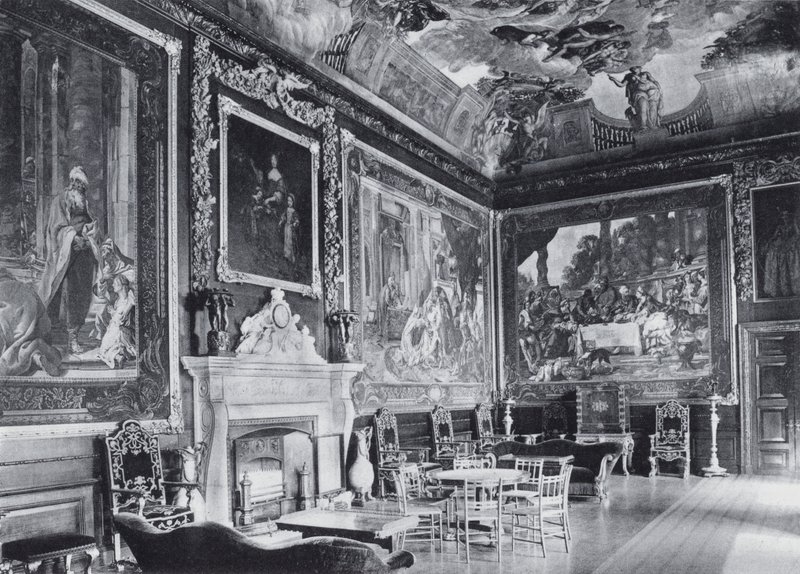 Presence Chamber, Windsor Castle (s/hvitt bilde) av English Photographer