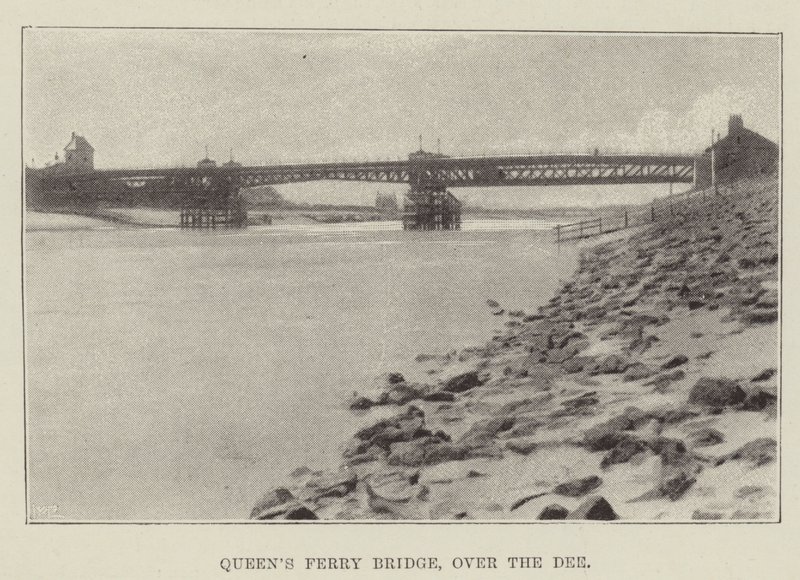 Queens Ferry Bridge, over Dee av English Photographer