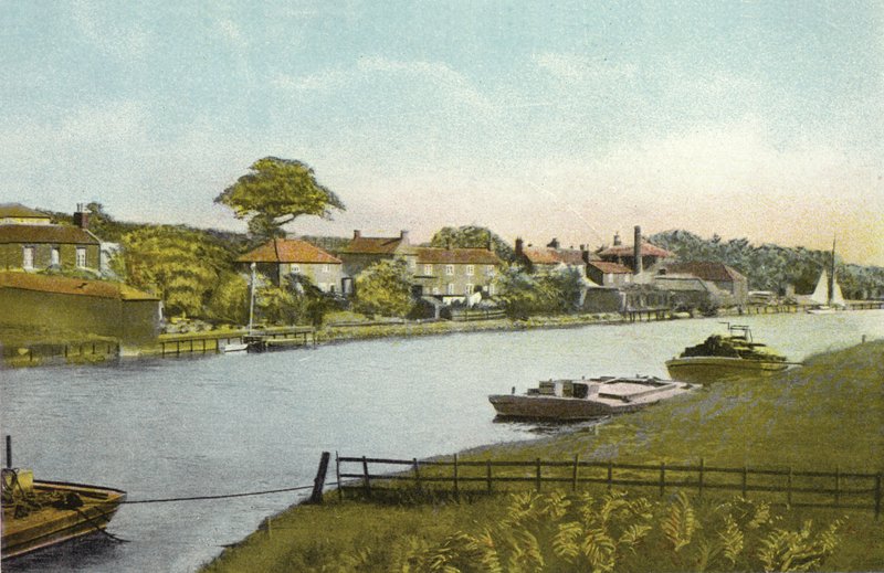 Reedham, fra Railway Bridge av English Photographer