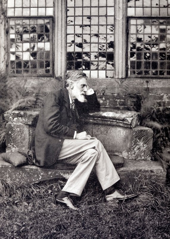 Robert Bridges , engelsk poet (s/hvitt bilde) av English Photographer
