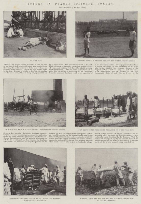 Scener i pestrammede Bombay av English Photographer