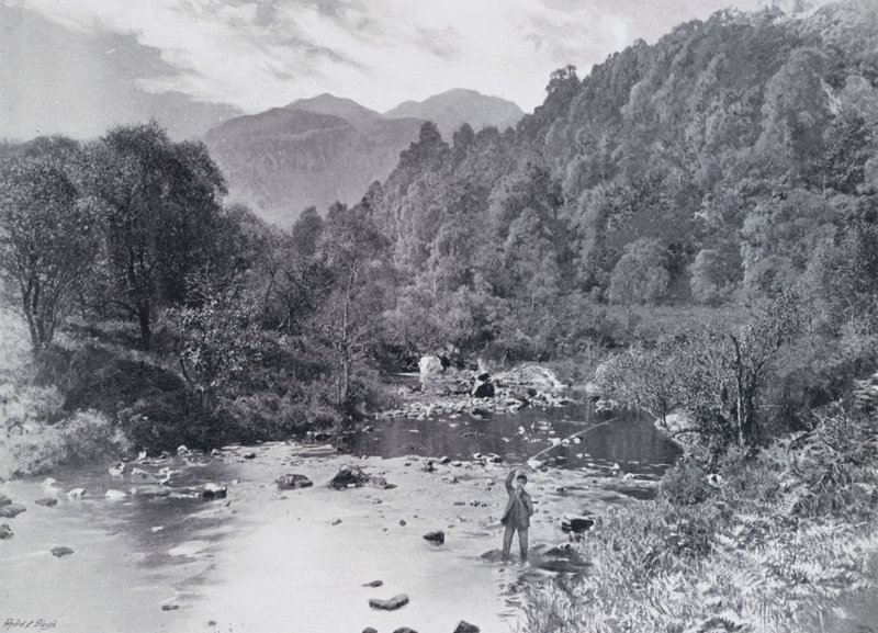 Skottland: In the Trossachs Glen (s/hv-bilde) av English Photographer