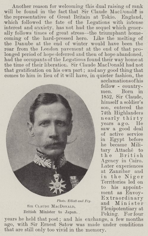 Sir Claude MacDonald, britisk minister i Japan av English Photographer