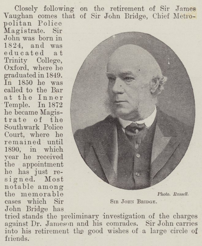 Sir John Bridge av English Photographer