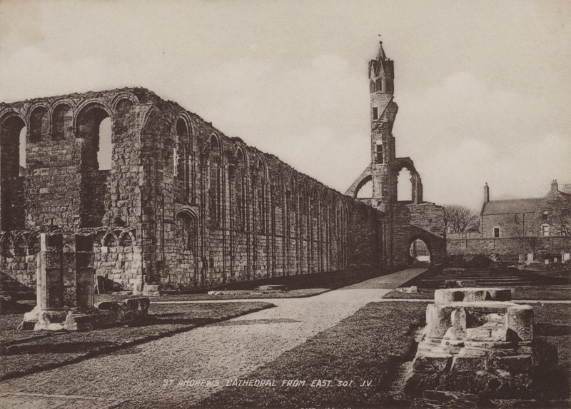 St Andrews Cathedral fra øst av English Photographer