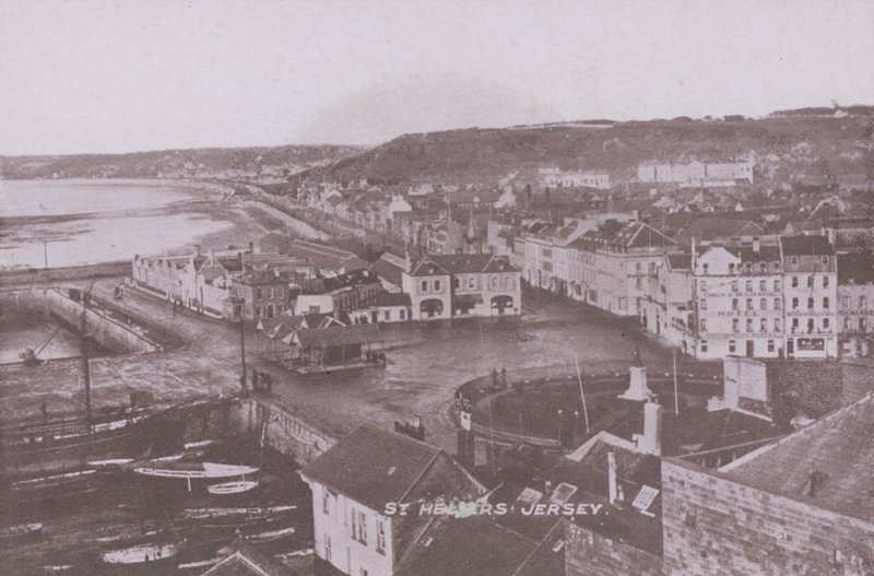 St Heliers, Jersey (s/hvitt bilde) av English Photographer