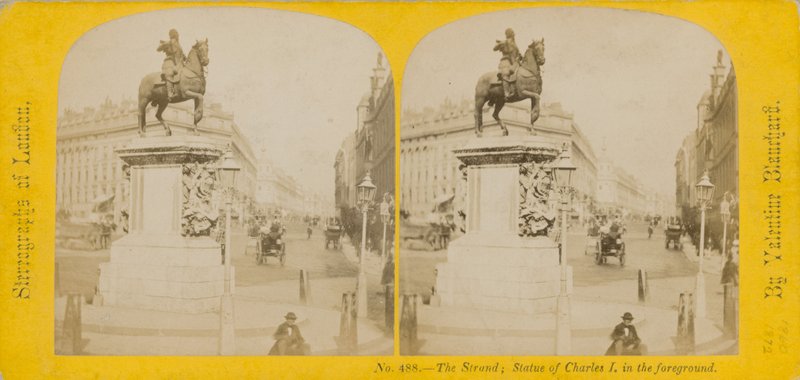 Stereoskopisk bilde av Charing Cross av English Photographer
