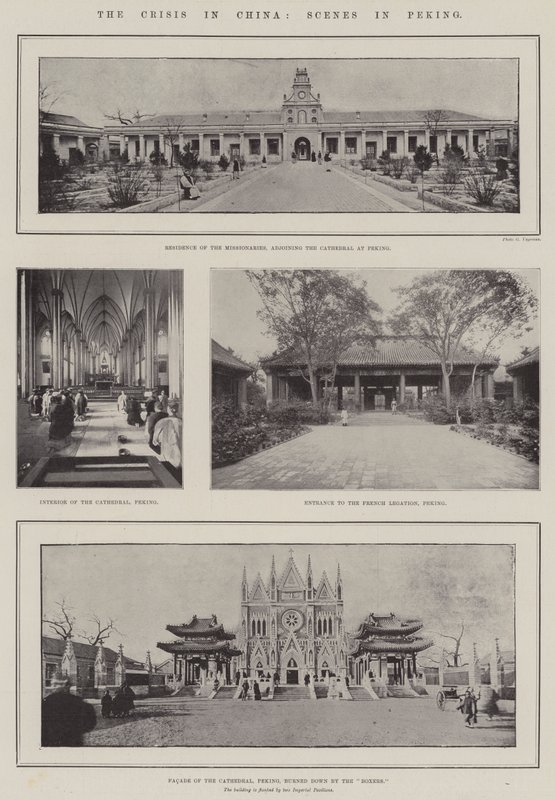 Krisen i Kina, scener i Peking av English Photographer