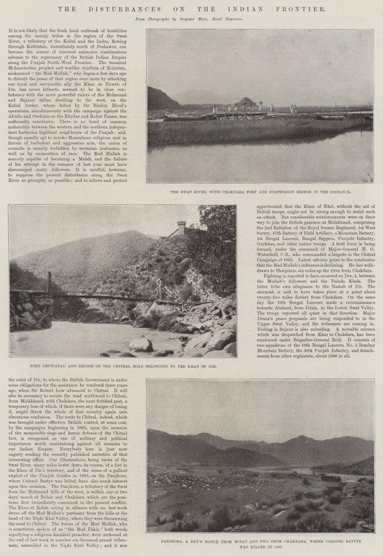 Forstyrrelsene på den indiske grensen av English Photographer