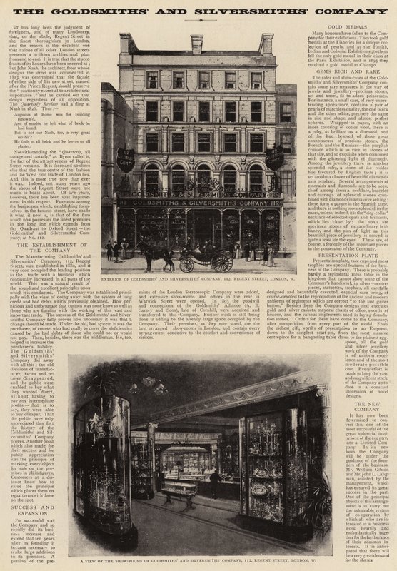 The Goldsmiths and Silversmiths Company av English Photographer
