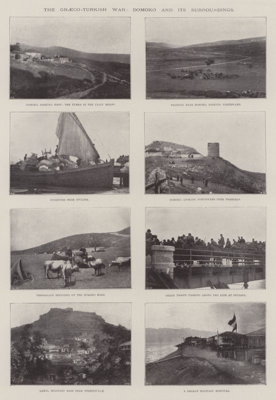 Den gresk-tyrkiske krigen, Domoko og dens omgivelser av English Photographer