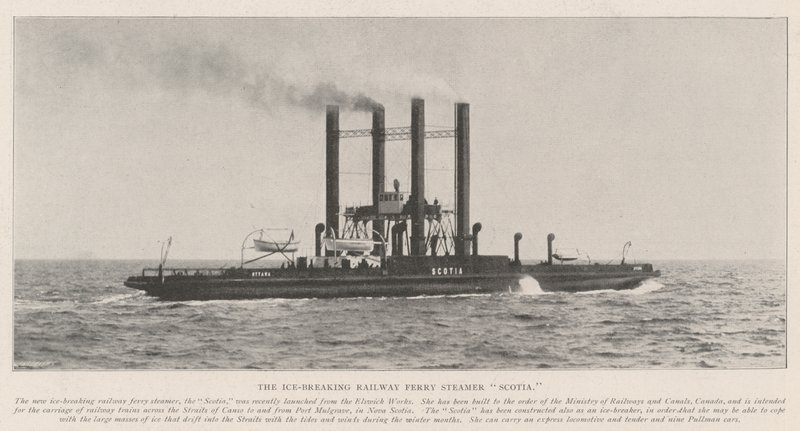 The Ice Breaking Railway Ferry Steamer Scotia av English Photographer