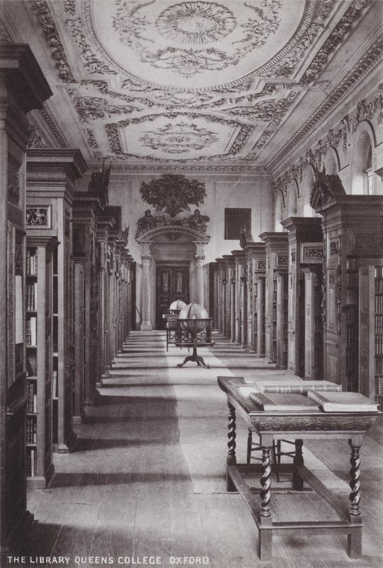 Library Queens College, Oxford av English Photographer