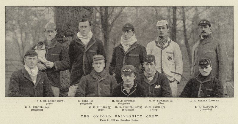 Oxford University Crew av English Photographer
