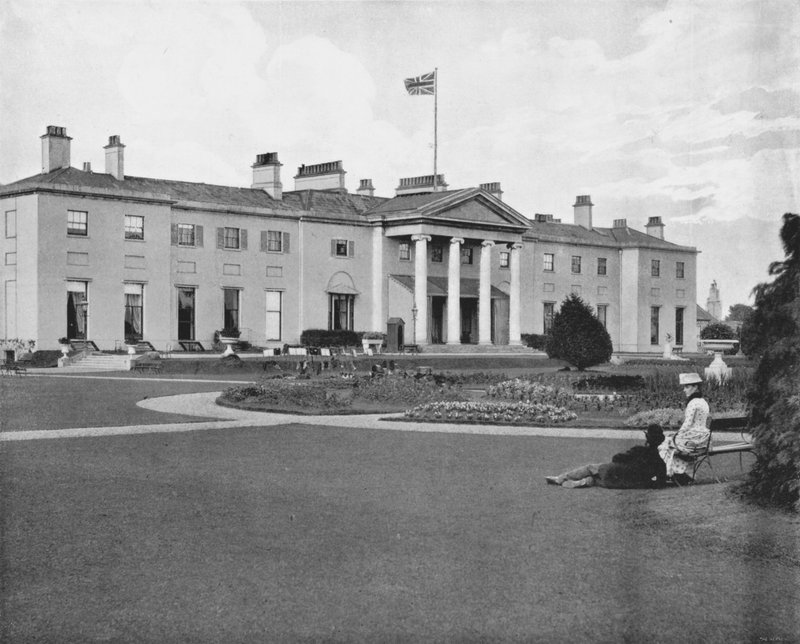 The Viceroy's Lodge i Dublin (s/hvitt bilde) av English Photographer