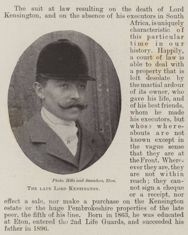 Avdøde Lord Kensington av English Photographer