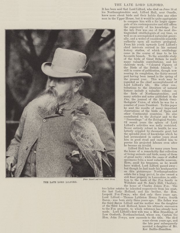 Avdøde Lord Lilford av English Photographer
