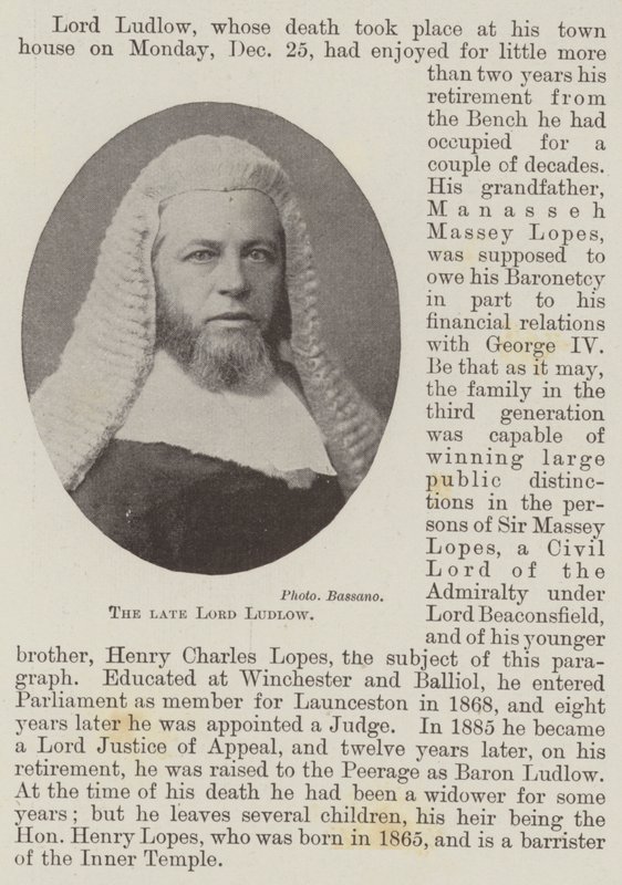 Avdøde Lord Ludlow av English Photographer