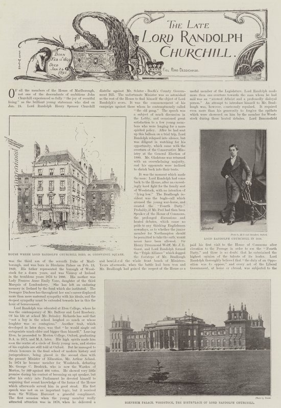 Avdøde Lord Randolph Churchill av English Photographer