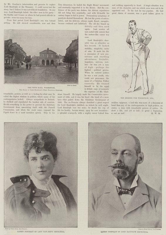 Avdøde Lord Randolph Churchill av English Photographer