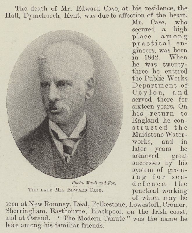 Avdøde Mr Edward Case av English Photographer