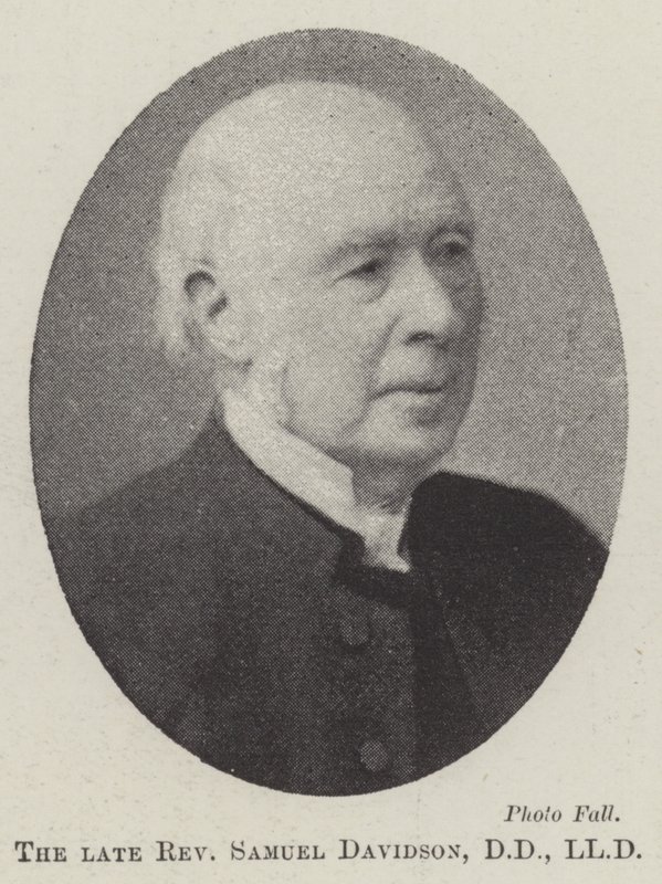 Avdøde pastor Samuel Davidson, DD, LLD av English Photographer